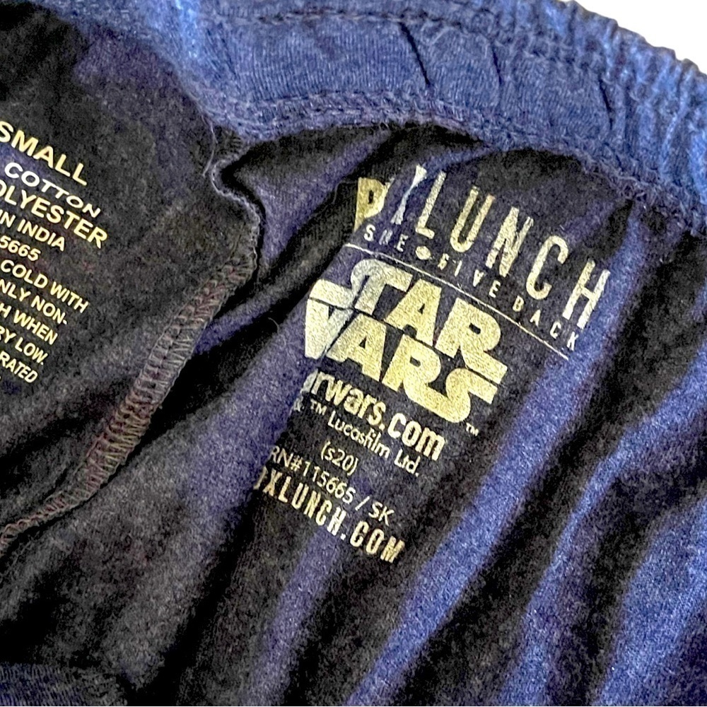STAR Wars box lunch NWT blue lounge pants - Picture 2 of 8